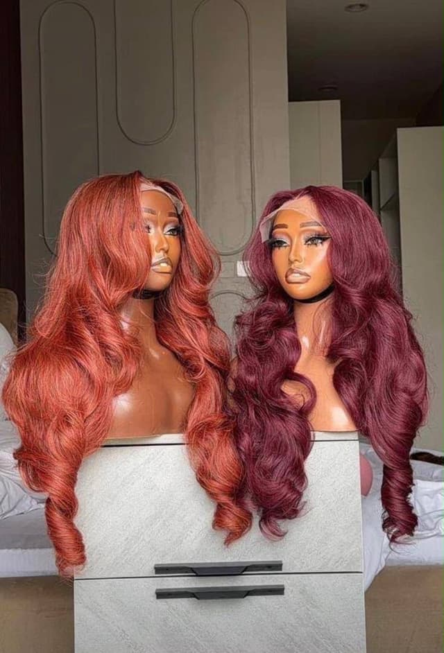 5by5 full closure unit bouncy unit in Cajun and wine Human hair blend